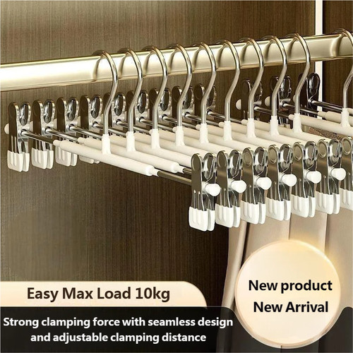 Pants hangers with clips - pants,