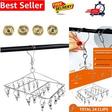 Sock Hanging with 24 Pegs -