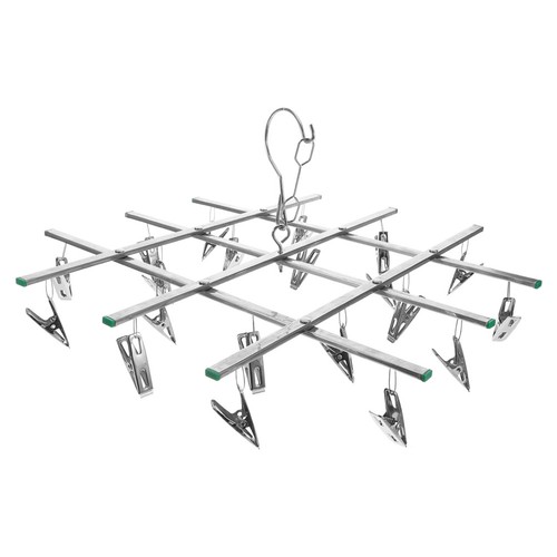 Silver metal round sock - silver, rack