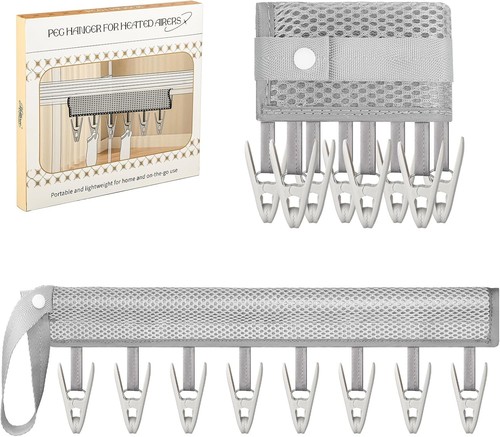 Sock peg hanger for heated - peg,
