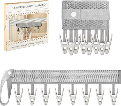Sock peg hanger - hanger, heated