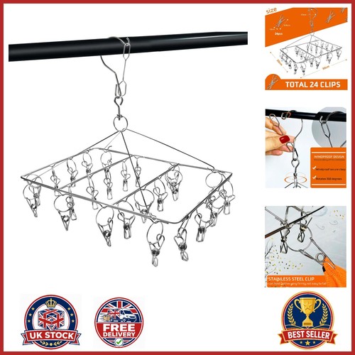 Stainless steel sock hanger - steel,