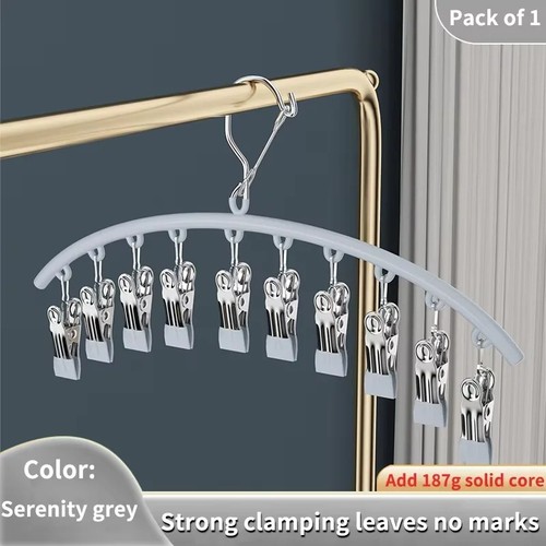 Stainless steel sock clips - steel,