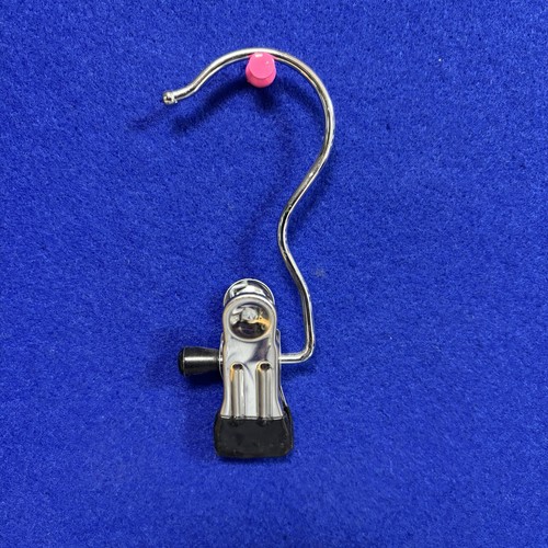 Single chrome metal clip peg - chrome,